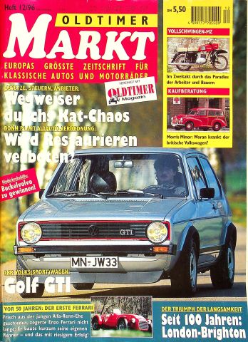 Deckblatt Oldtimer Markt (12/1996)